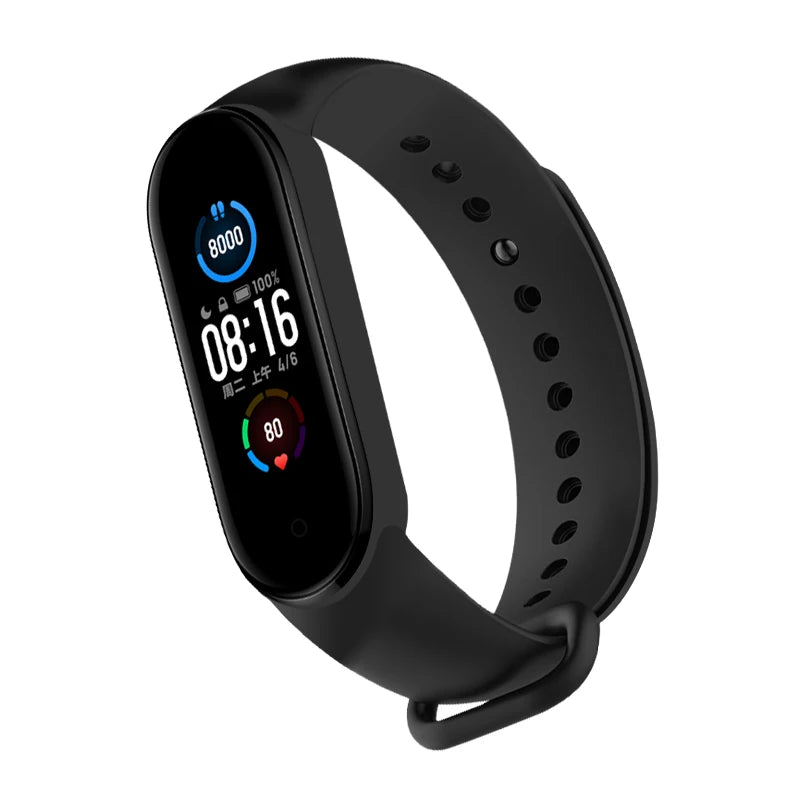 Pulseira de silicone pulseiras de pulso miband 3 4 band5 band6 acessórios